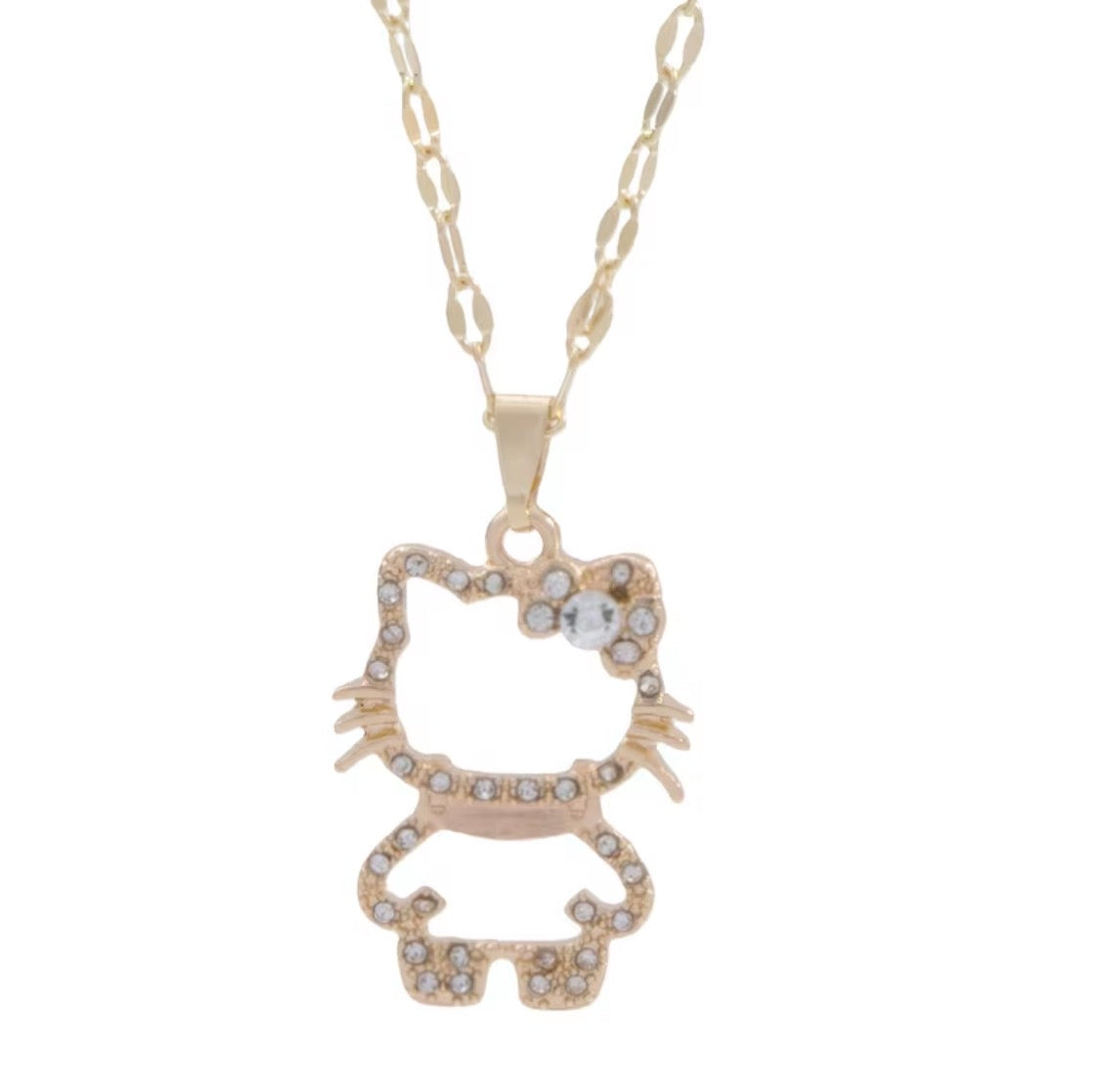 Elegant Gold Kitty Pendant Necklace – Cute Minimal Cat Jewelry for Women