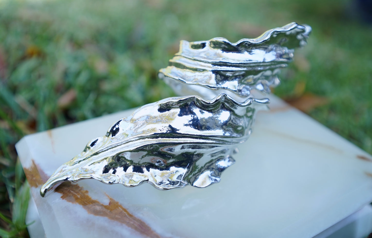 Elegant Twisted Metal Leaf Cuff Bracelet - Simple Luxury for Women & Girls