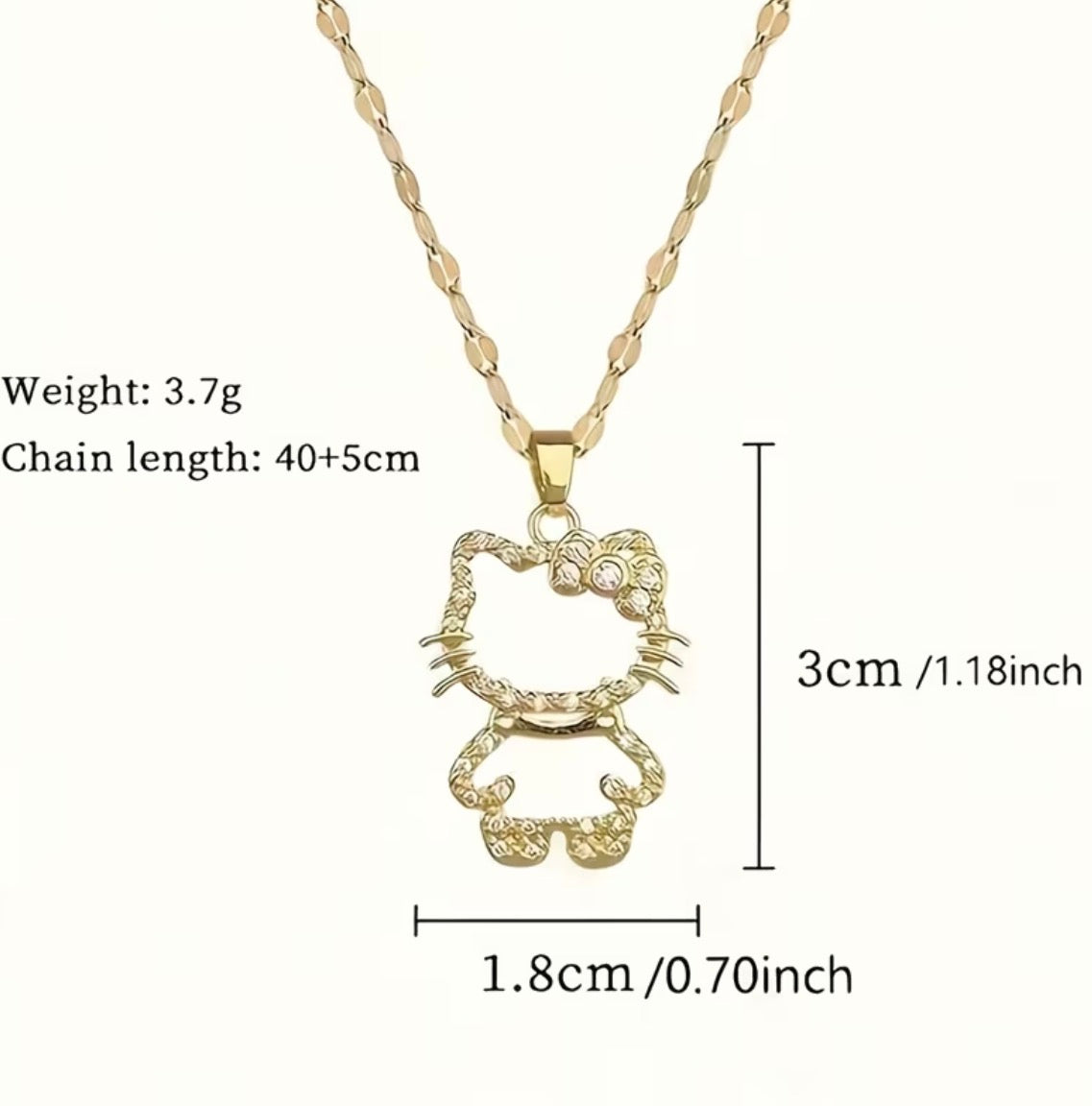 Elegant Gold Kitty Pendant Necklace – Cute Minimal Cat Jewelry for Women