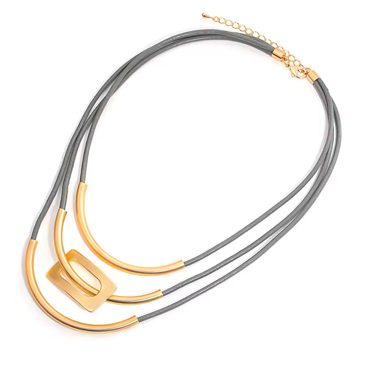 Vintage Multilayer Leather Choker Necklace